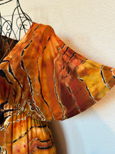 Load image into Gallery viewer, Custom Reverse Geode Kimono Style Dress in ‘Tiger’s Eye’ for Karl