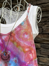 Load image into Gallery viewer, Women’s Large Geode Harem Shorts Romper Jumpsuit with Back Pocket in ‘Bird Song’