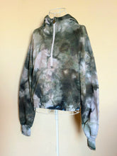 Load image into Gallery viewer, Custom 1/2 Zip Hoodie with Thumbholes in ‘Raven’ for Mel