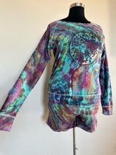 Load image into Gallery viewer, Women’s XL (fits closer to a large) Geode Sun Tarot Slouchy Pullover and Shorts Lounge Set in ‘Cosmic’
