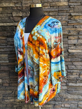 Load image into Gallery viewer, Custom Geode Bell Sleeved Kimono in ‘Desert Springs’ for Katie