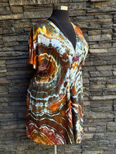 Load image into Gallery viewer, Women’s XXL Geode Kimono Style Dress in ‘Golden Hour’