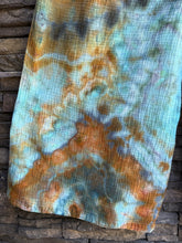 Load image into Gallery viewer, Women’s Large 100% Cotton Gauze Wide-Leg Overalls in ‘Boulder Turquoise’