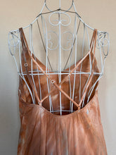 Load image into Gallery viewer, Women’s Medium Strappy Tiered Maxi Dress with Pockets in ‘Blue Gray Twist’