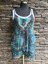 Load image into Gallery viewer, Women’s XL Geode Harem Shorts Romper Jumpsuit with Back Pocket in ‘Dark Enchantment’