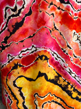 Load image into Gallery viewer, Custom Reverse Geode Strapless Maxi Dress in ‘Sherbet’ for Lacy