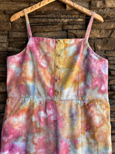 Load image into Gallery viewer, Women’s XL Upcycled Denim Jumpsuit in ‘Bird Song’