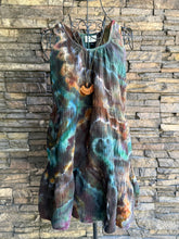 Load image into Gallery viewer, Women’s Large Geode Cotton Gauze Tiered Sleeveless Dress with Pockets in ‘Starling’