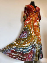 Load image into Gallery viewer, Custom Geode Boho Maxi Dress in ‘Rustic Rainbow’ for Gena