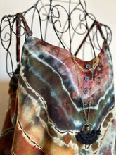 Load image into Gallery viewer, Women’s Large Reverse Geode Spaghetti Strap Jumpsuit in ‘Golden Age’