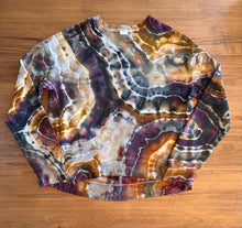 Load image into Gallery viewer, Custom Denim Jacket, Reverse Dyed T-Shirt and Geode Thumbhole Pullover for Alyssa