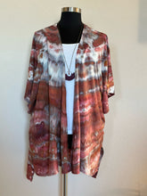 Load image into Gallery viewer, Custom Pieces for Lanette: Women’s L/XL 100% Rayon Kimono Jacket with Pockets in ‘Shiitake Twist’ & XL Geode Kimono in ‘Fluorite’