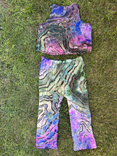 Load image into Gallery viewer, 2 Custom Reverse Geode Pajama Sets in ‘Abalone’ and 2 Bucket Hats for Kim