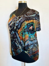 Load image into Gallery viewer, Custom Reverse Geode Twist Top in ‘Midnight Jasper’ for Susan