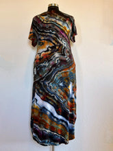 Load image into Gallery viewer, Custom Geode ‘Turkey Tail Mushroom’ Kimono and Reverse Geode Maxi Dress for Pamela