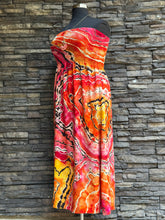 Load image into Gallery viewer, Custom Reverse Geode Strapless Maxi Dress in ‘Sherbet’ for Lacy