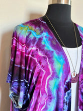 Load image into Gallery viewer, Custom Pieces for Lanette: Women’s L/XL 100% Rayon Kimono Jacket with Pockets in ‘Shiitake Twist’ & XL Geode Kimono in ‘Fluorite’