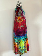 Load image into Gallery viewer, Custom Reverse Geode Swing Dress and Matching Men’s T-Shirt in ‘Electric Rainbow’ for Aunt Donna❤️🌈