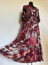 Load image into Gallery viewer, Women’s XL Geode Boho Maxi Dress in ‘Scarlet Begonias’