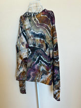 Load image into Gallery viewer, Custom Geode Thumbholes & Pockets Pullover in ‘Autumn Dawn’ for Christine