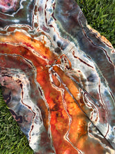 Load image into Gallery viewer, Women’s Large Reverse Geode Spaghetti Strap Jumpsuit in ‘Golden Age’