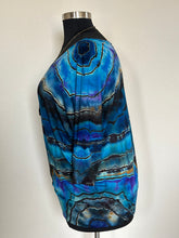 Load image into Gallery viewer, Women’s 2X Reverse Geode 3/4 Sleeve Off Shoulder Dolman Top in ‘Midnight Sapphire’