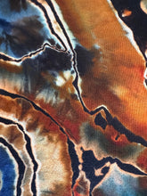 Load image into Gallery viewer, Custom Reverse Geode Cropped Pants in ‘Azurite’ for Carrie