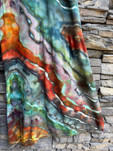 Load image into Gallery viewer, Women’s Small/Medium Geode Rayon Tiered Palazzo Pants with Tie in ‘Rooster’
