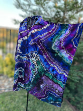 Load image into Gallery viewer, Custom Reverse Geode Swim Cover Up in ‘Peacock Ore’ for Andrew