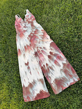 Load image into Gallery viewer, Women’s Medium Linen/Rayon V-Neck Strappy Jumpsuit with Pockets in ‘Shiitake Twist’