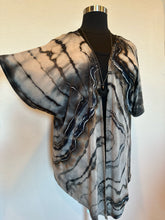 Load image into Gallery viewer, Custom Geode ‘Turkey Tail Mushroom’ Kimono and Reverse Geode Maxi Dress for Pamela