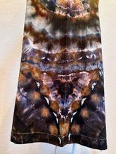 Load image into Gallery viewer, Women’s XL Geode Rayon Linen Wide Leg Strappy Jumpsuit with Pockets in ‘Turkey Tail Mushroom Variation #2’