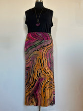Load image into Gallery viewer, Women's 2X Reverse Geode Maxi Skirt in 'Gypsy Sky'