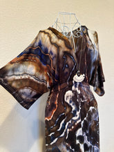 Load image into Gallery viewer, Women’s Small Geode Boho Maxi Dress in ‘Turkey Tail Mushroom Variation #2’