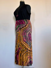 Load image into Gallery viewer, Women's 2X Reverse Geode Maxi Skirt in 'Gypsy Sky'