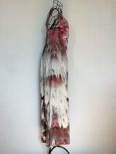 Load image into Gallery viewer, Women’s Medium Linen/Rayon V-Neck Strappy Jumpsuit with Pockets in ‘Shiitake Twist’