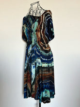 Load image into Gallery viewer, Custom Reverse Geode Surplice Dress for Jessica in ‘Azurite’