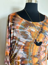 Load image into Gallery viewer, Custom 3/4 Sleeve Dolman Top in ‘Pheasant Feathers’ for Heather
