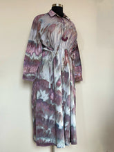 Load image into Gallery viewer, Custom Long Sleeved Cinch Waist Dress in ‘Brushed Steel’ Twist for Ashley