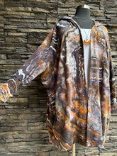 Load image into Gallery viewer, Custom Geode Athleta Hooded Cardigan with Thumbholes & Pockets in ‘Walls of the Cave’ for Jamie