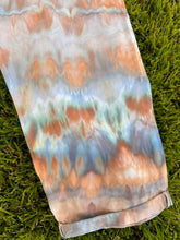 Load image into Gallery viewer, Women’s Large Upcycled Tencel Chambray Racerback Jumpsuit in ‘Blue Gray Twist’