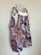 Load image into Gallery viewer, Women’s XXL Cotton/Linen Overall Shorts in ‘Brushed Steel Twist’