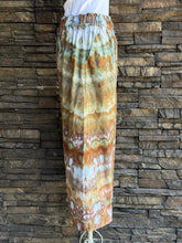 Load image into Gallery viewer, Custom Spiral T-Shirt in ‘Bird Song’ & Linen Cropped Pants for Monika