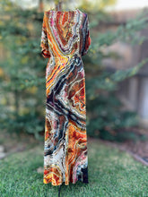 Load image into Gallery viewer, Custom Reverse Geode Surplice Maxi Dress for Mary