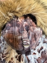 Load image into Gallery viewer, Custom Order Women’s Large Gap Parka Jacket with Removable Sherpa Lining & Faux Fur Trim Hood in ‘Dark Black’ and Corduroy Bell Bottoms for ‘Monika’