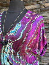 Load image into Gallery viewer, Custom Reverse Geode Surplice Maxi Dress for Julie