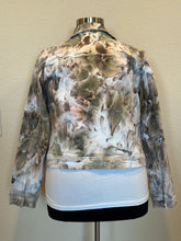Load image into Gallery viewer, Custom Ice Dyed Denim Jacket in ‘Pewter’ for Pamela
