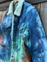 Load image into Gallery viewer, Custom Sherpa Lined Denim Jacket and Crewneck Sweatshirt for Austin