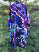 Load image into Gallery viewer, Custom Reverse Geode Swim Cover Up in ‘Peacock Ore’ for Andrew