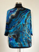 Load image into Gallery viewer, Women’s 2X Reverse Geode 3/4 Sleeve Off Shoulder Dolman Top in ‘Midnight Sapphire’